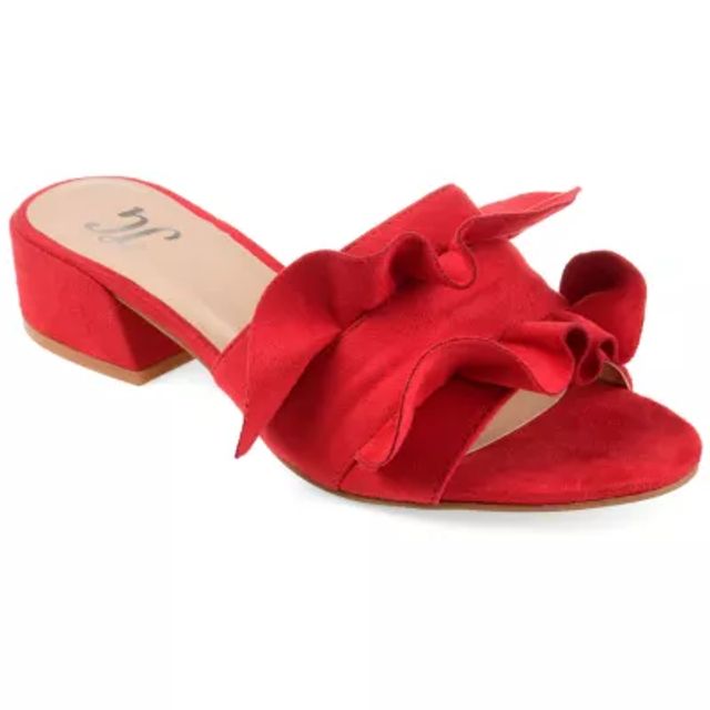 Red sales sandals jcpenney