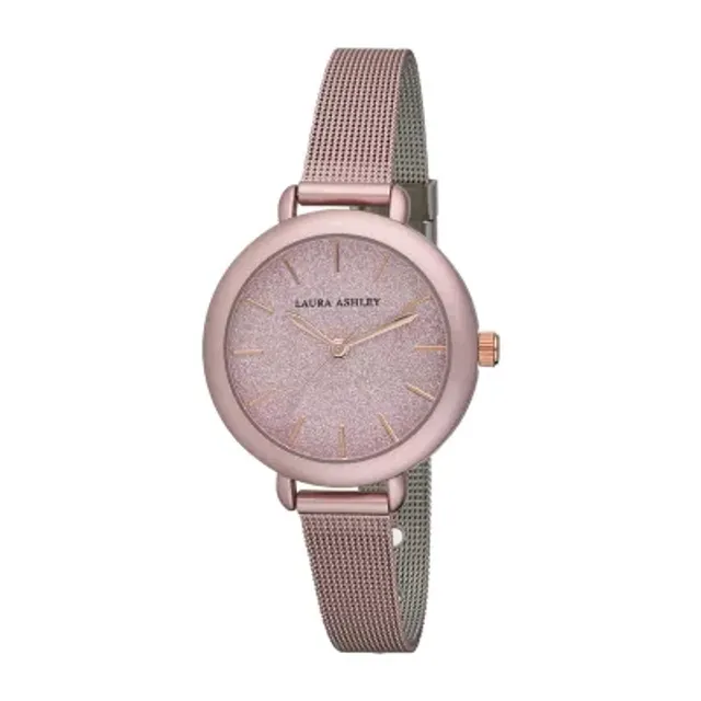 Laura ashley mini link online crystal bezel bracelet watch