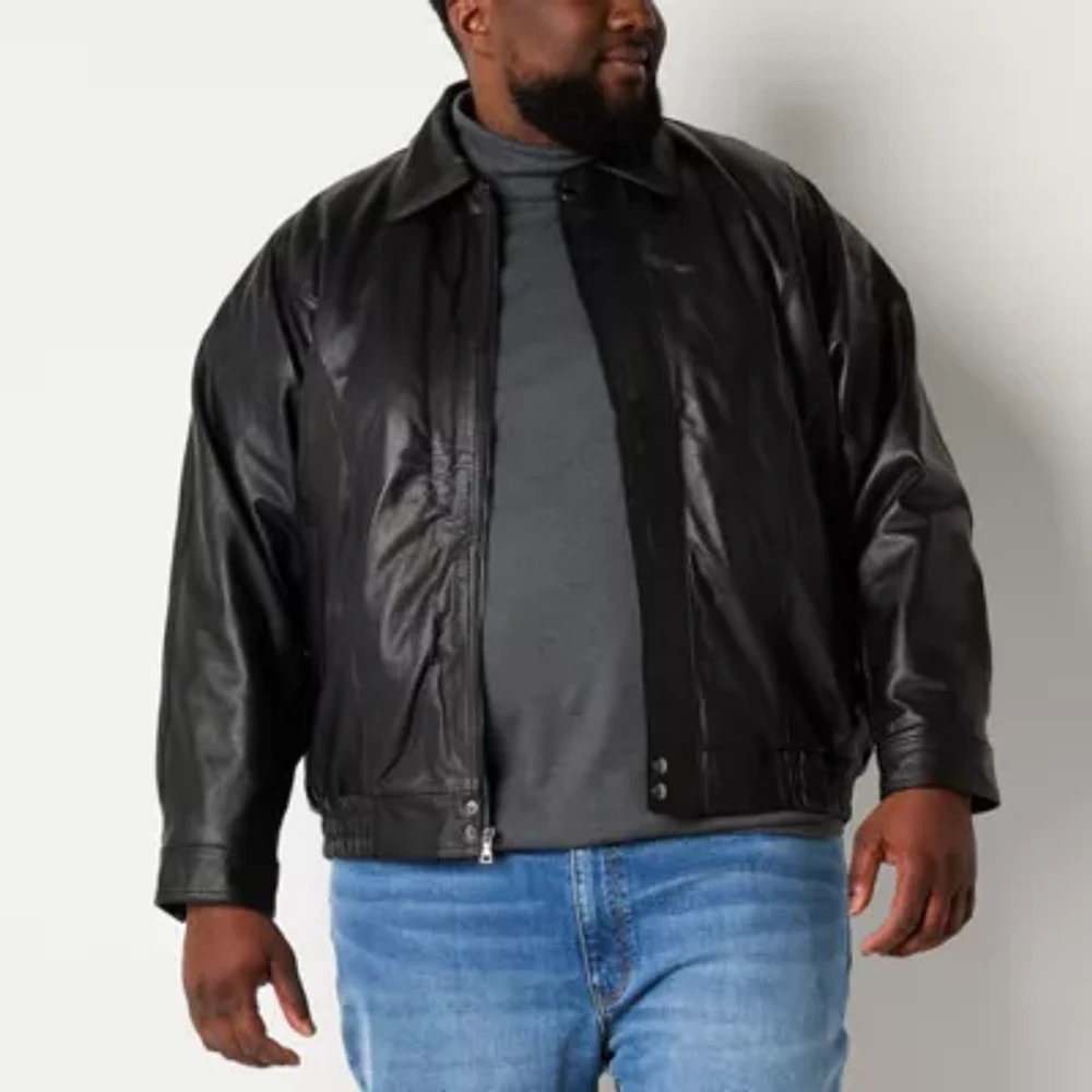 Leather jacket mens jcpenney best sale