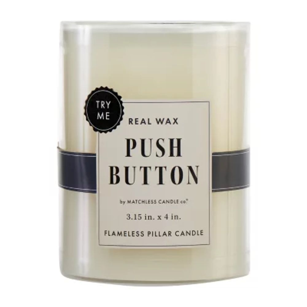 MATCHLESS Push Button Pillar LED Candle Collection Plaza Las Americas