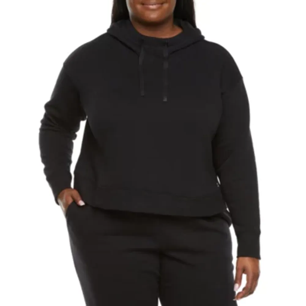 Xersion long sleeve fleece on sale hoodie