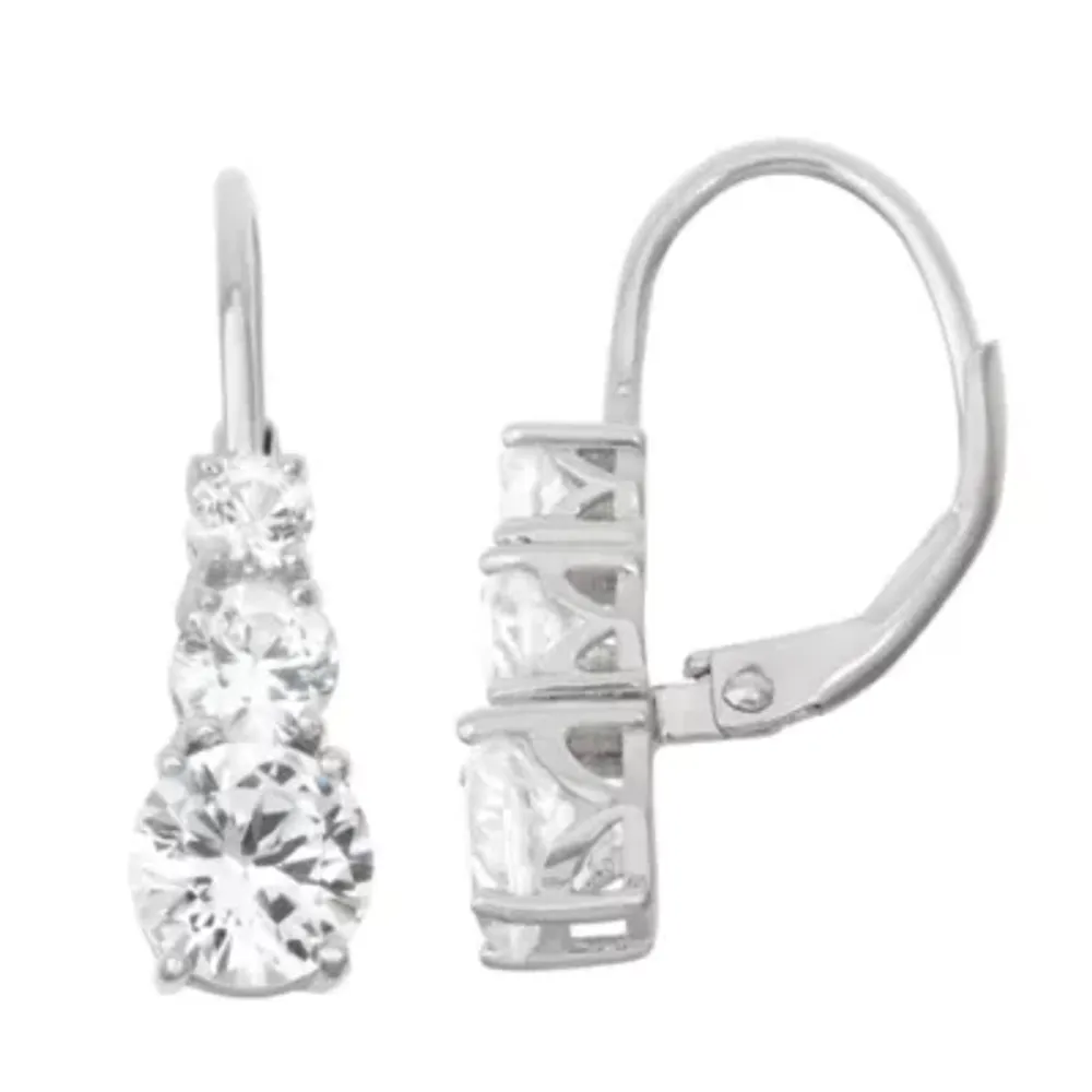 Jcpenney white sales sapphire earrings