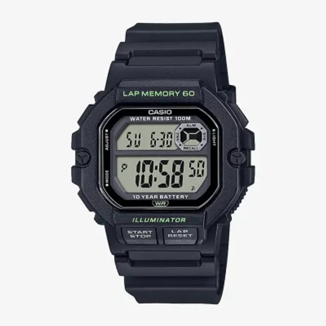 Casio Mens Black Strap Watch Ws1400h 1av CoolSprings Galleria