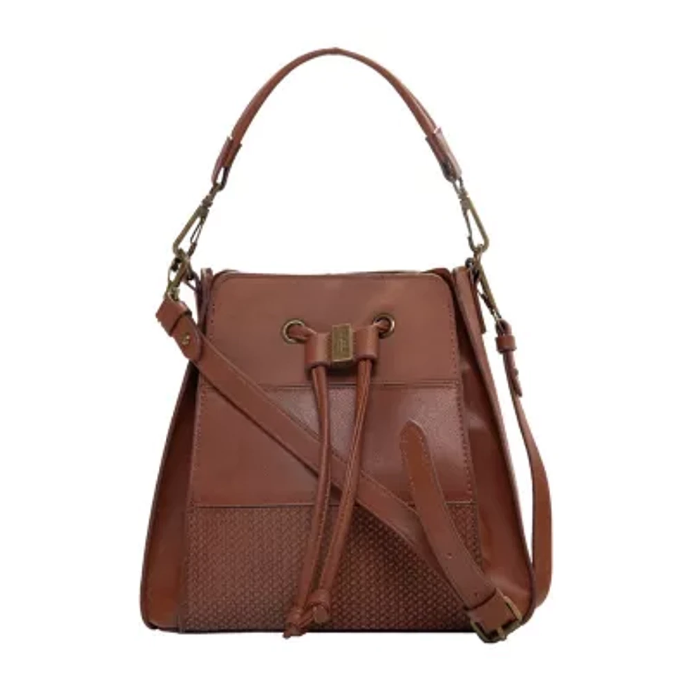 Frye Leather Bucket Drawstring Black on sale Bag Sm