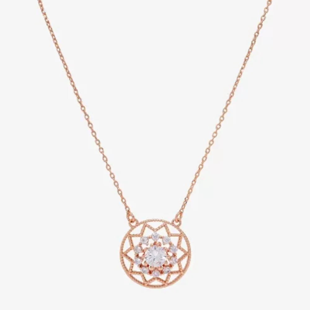 Rose gold deals necklace jcpenney