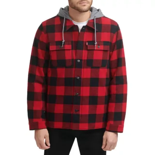 Levi's® Mens Hooded Flannel Shirt Jacket | Arden Fair Levi's® Mens Hooded Flannel Shirt Jacket | Arden Fair