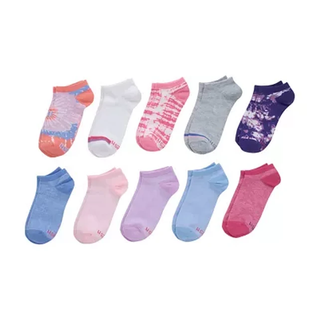 Hanes Big Kid Girls Multi-Pack 10 Pair Low Cut Socks | MainPlace Mall