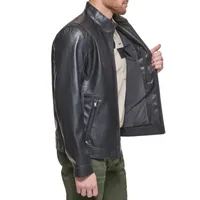 Men's dockers faux hot sale leather jacket