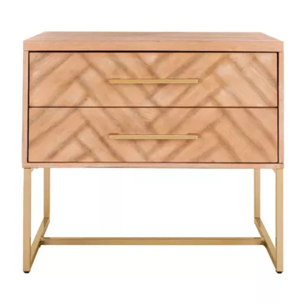 SAFAVIEH Estelle 2 Drawer Nightstand CoolSprings Galleria