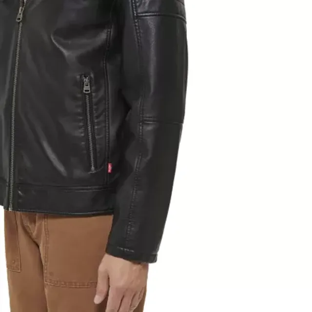 Jcpenney mens leather on sale jacket