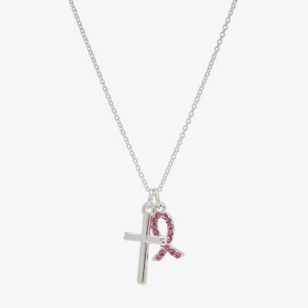 Sparkle Allure Breast Cancer Awareness Cubic Zirconia Pure Silver