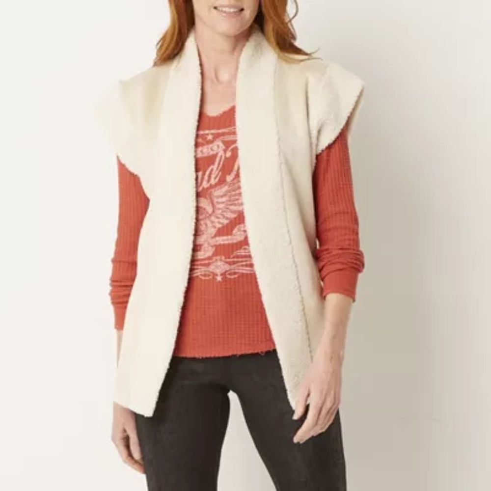 Jcpenney faux fur on sale vest