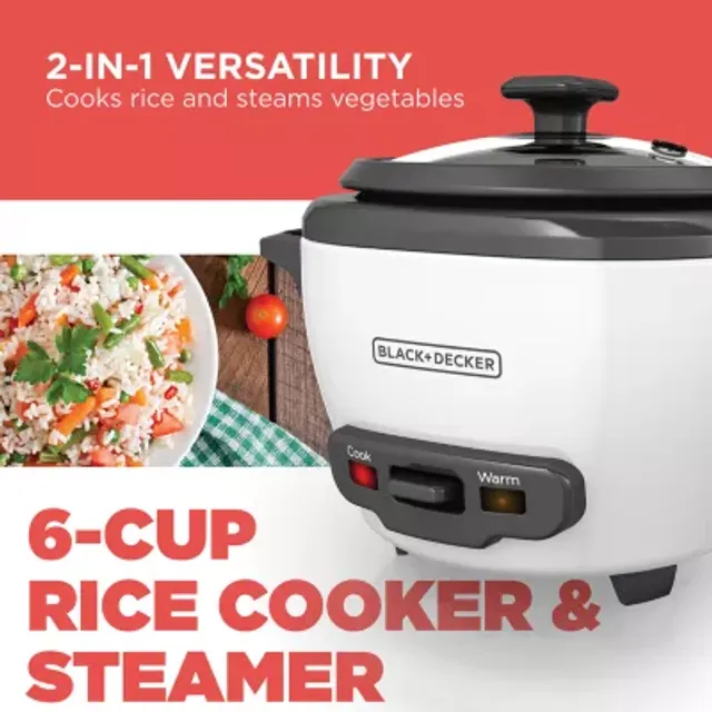 Black Decker 6 Cup Traditional Rice Cooker CoolSprings Galleria