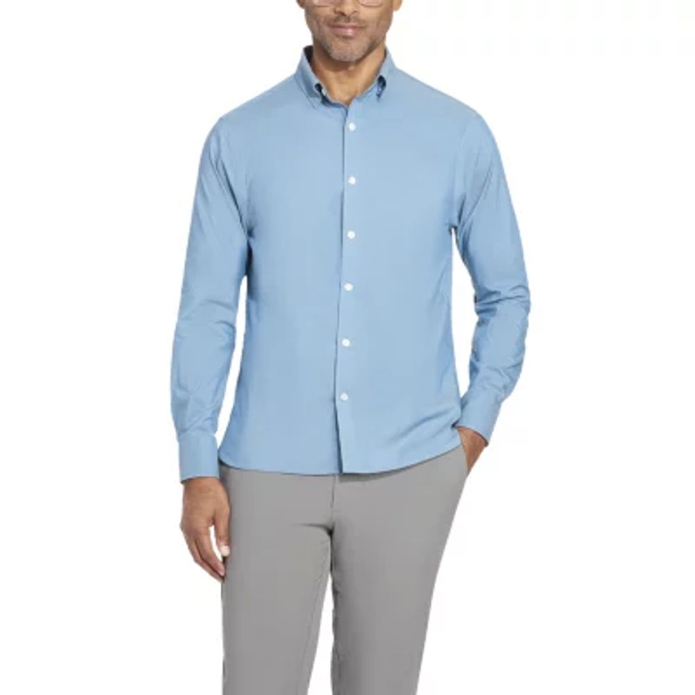 van heusen never tuck long sleeve shirts