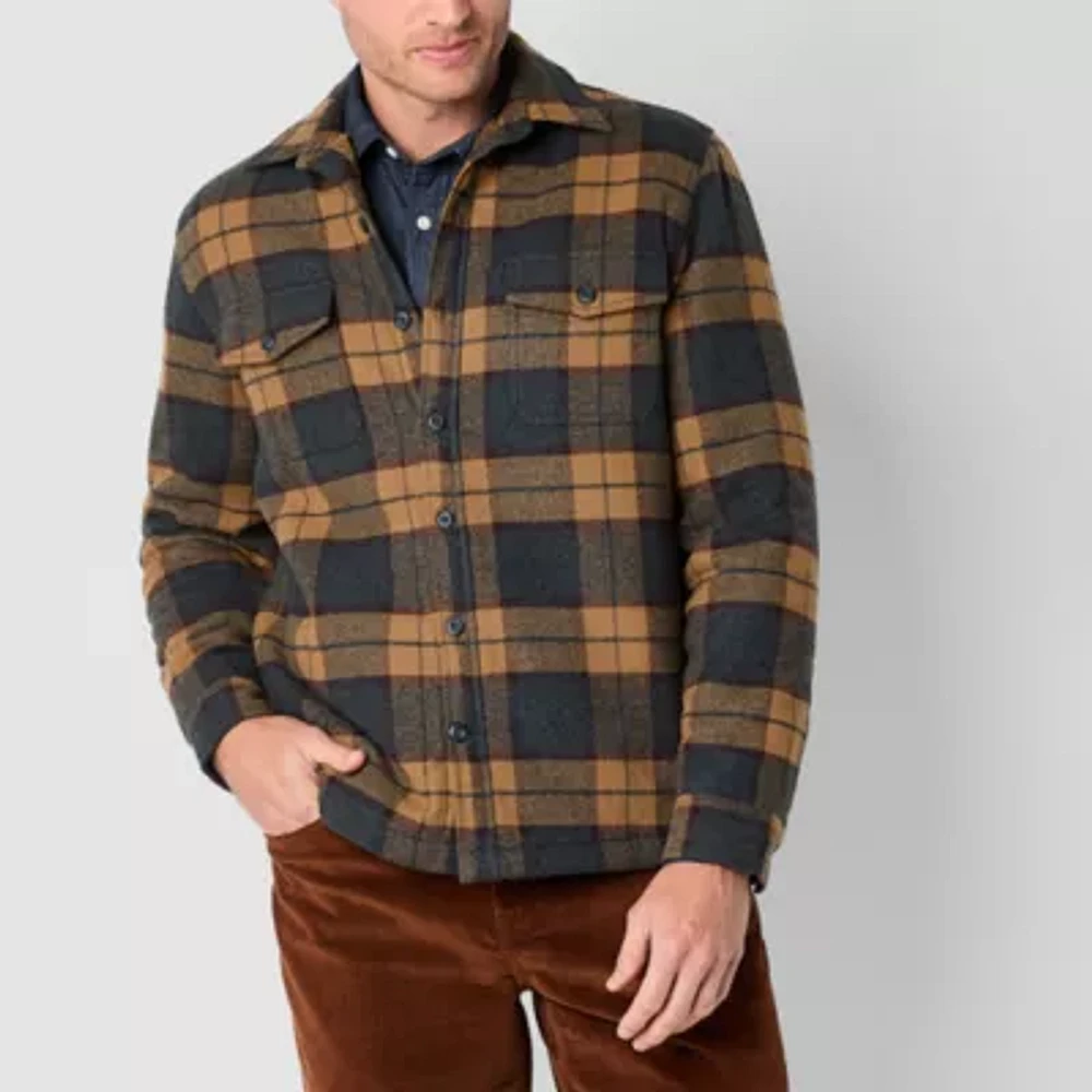VESP WOOL SHIRTS JACKET ブラウン M Mutual weave Mens Shirt Jacket | Westland Mall