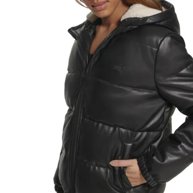 Jcpenney leather hot sale jacket womens