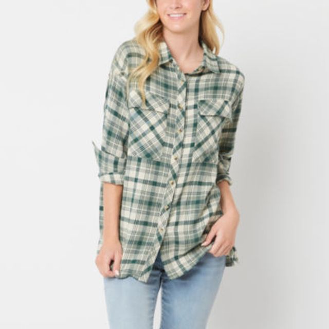 jcpenney ladies flannel shirts