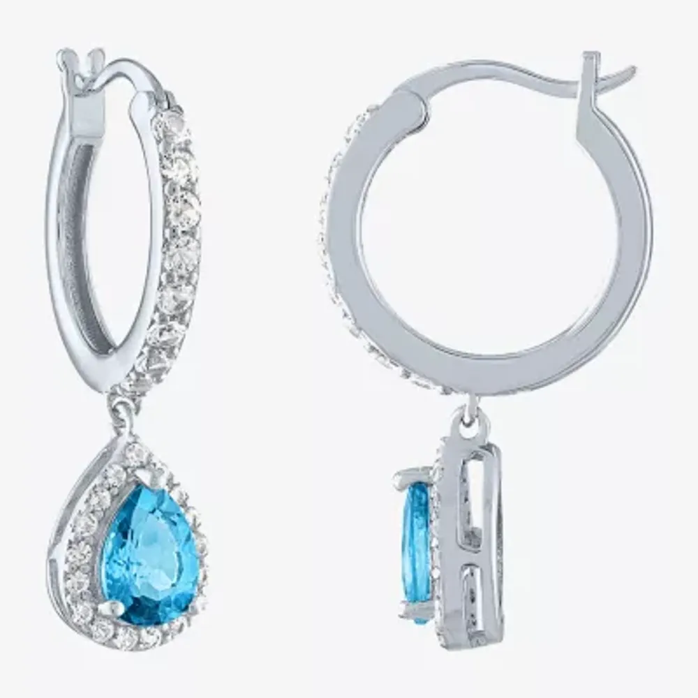 Jcpenney blue deals topaz earrings