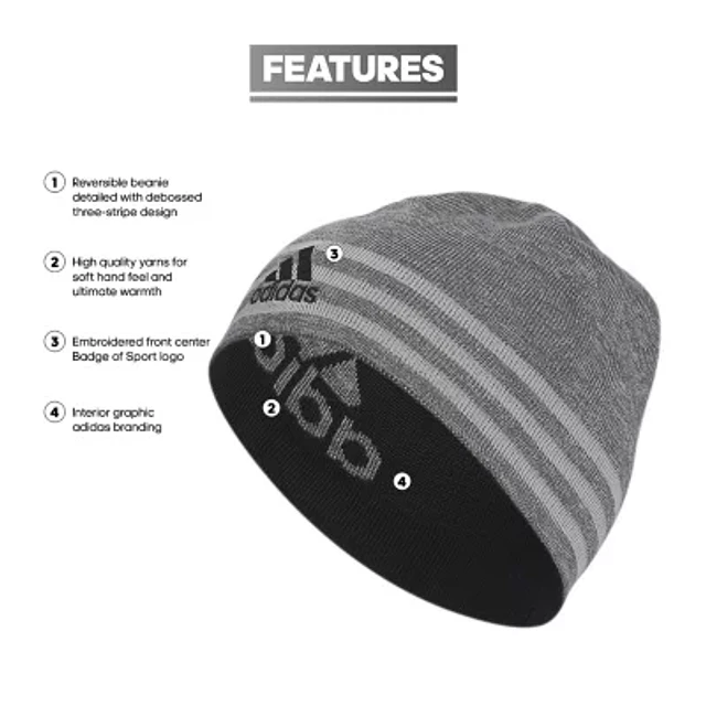 Adidas men's eclipse reversible beanie online