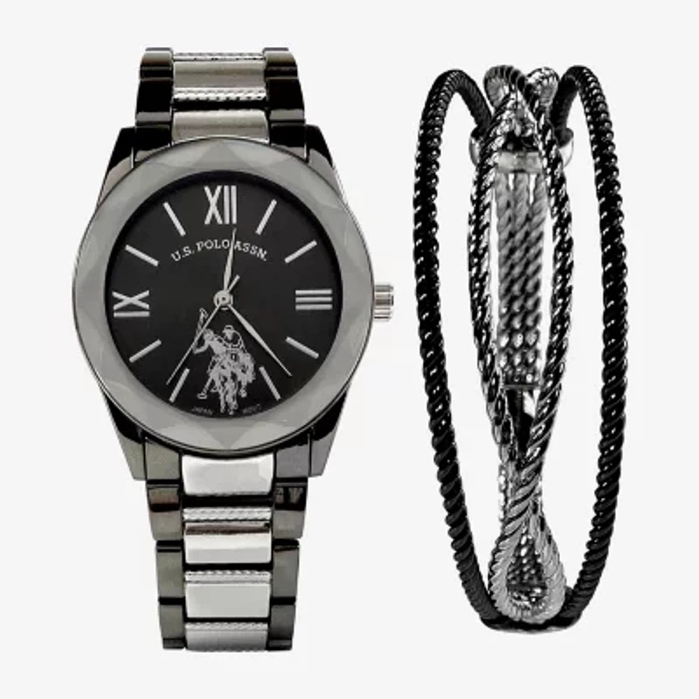 USPA U.S. Polo Assn. Womens Two Tone 2-pc. Watch Boxed Set
