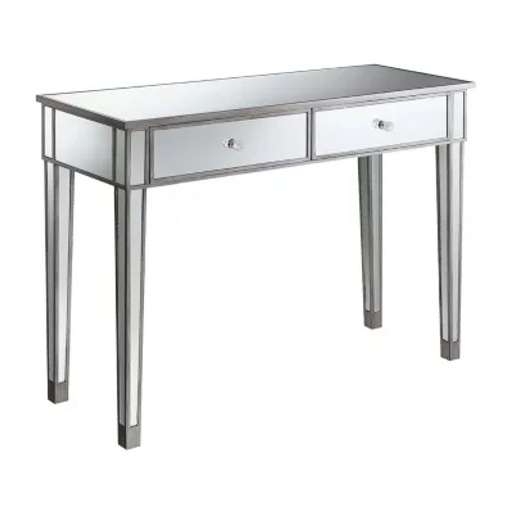 Convenience concepts gold on sale coast mirrored desk