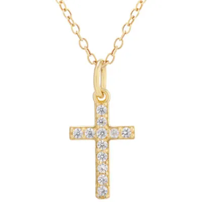 Silver Treasures Cubic Zirconia Sterling Silver 16 Inch