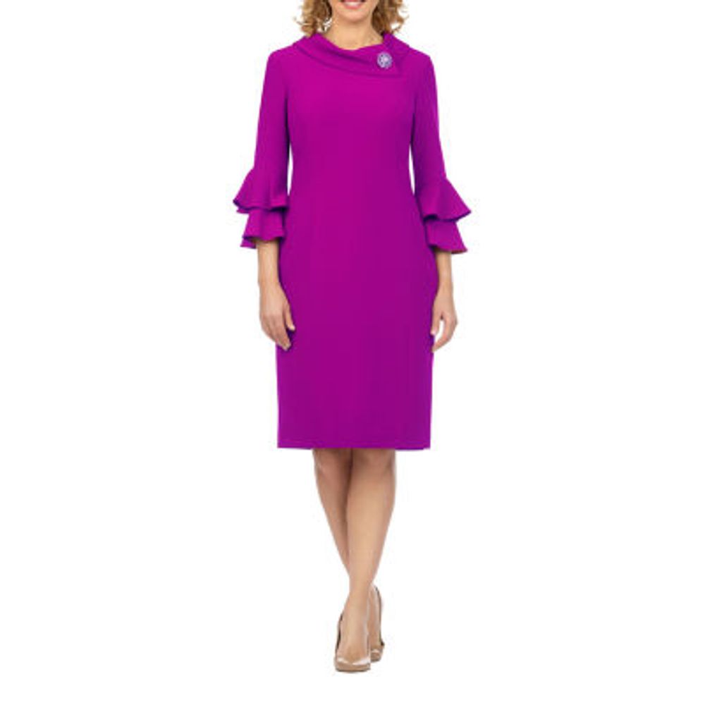 Giovanna Signature 3/4 Sleeve Shift Dress - Plus | Hawthorn Mall