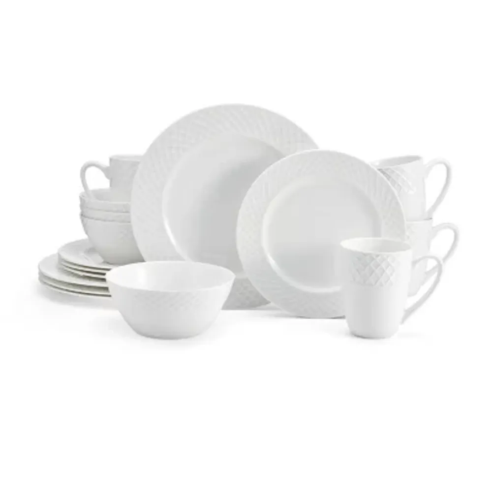 Mikasa Trellis 16pc. Bone China Dinnerware Set Hamilton Place