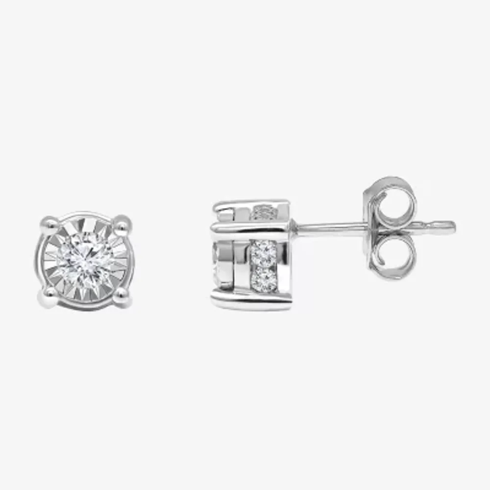 Diamond stud on sale earrings jcpenney