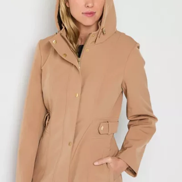 Liz claiborne woven water resistant midweight anorak best sale