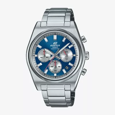 Casio Mens Silver Tone Stainless Steel Bracelet Watch
