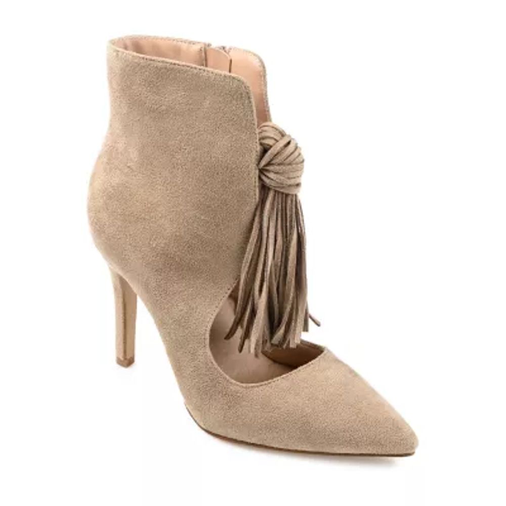 Cameron suede store open toe bootie