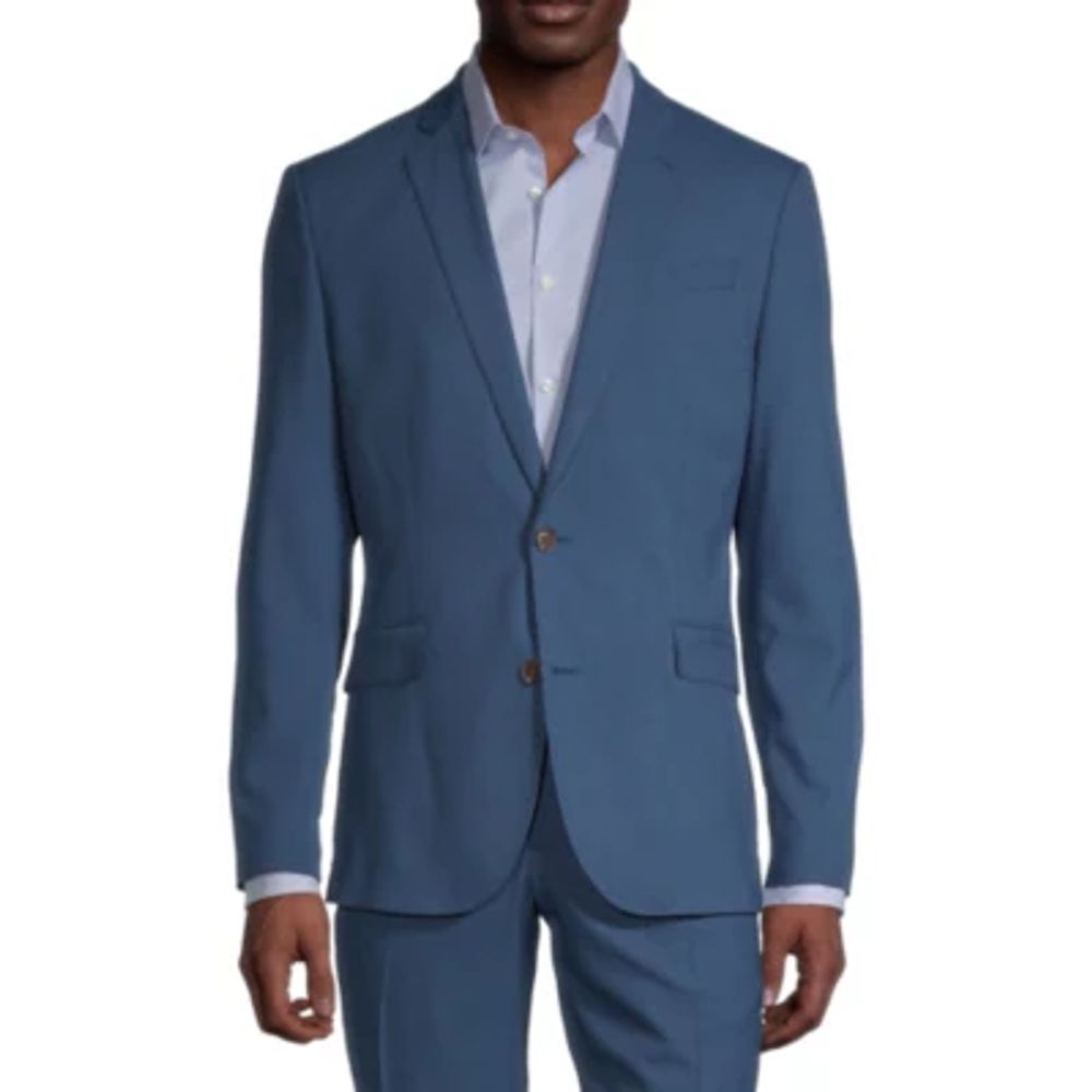 J. Ferrar Ultra Comfort Mens Stretch Fabric Slim Fit Suit Jacket