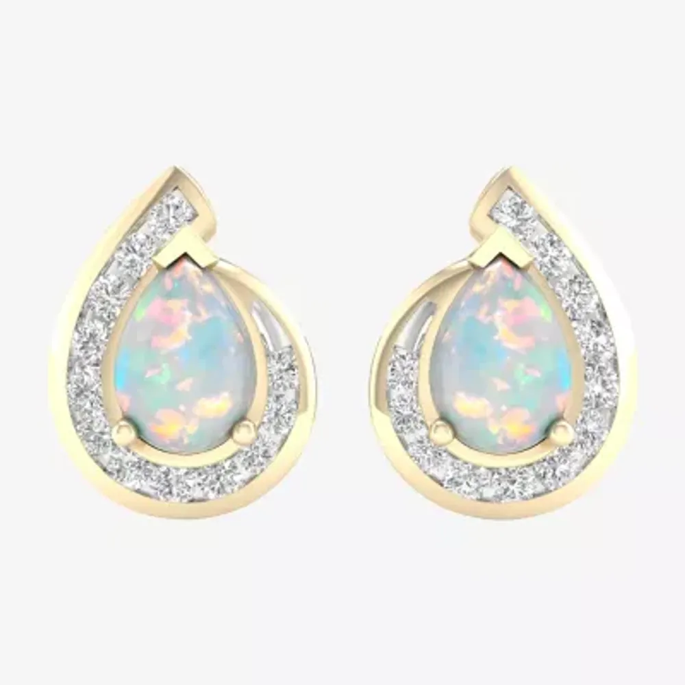 Kay jewelers opal stud on sale earrings