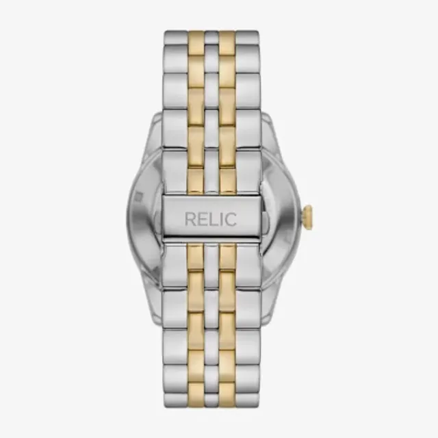 Relic By Fossil Blaine Mens Automatic Two Tone Bracelet Watch