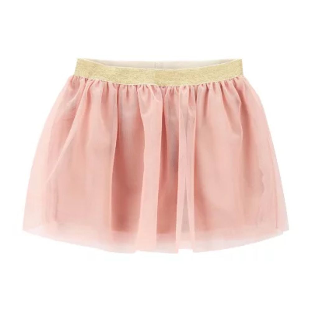 CARAMEL KIDS WOVEN SKIRT（GOLD CHECK ）3A-