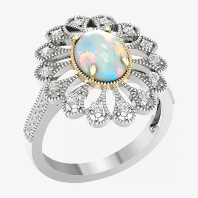 Jcpenney jewelry 2025 opal rings