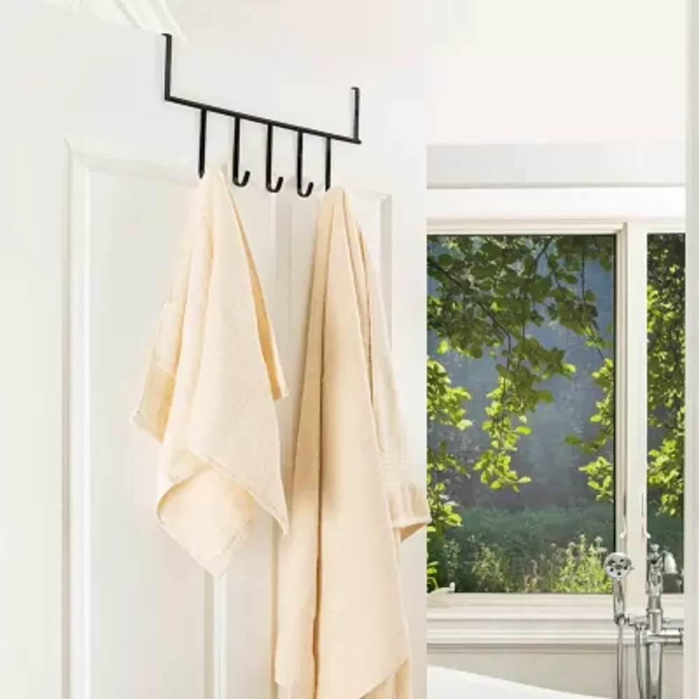 Towel hanger deals door