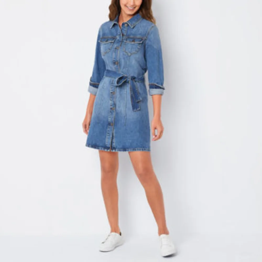 Jcp denim dress sale