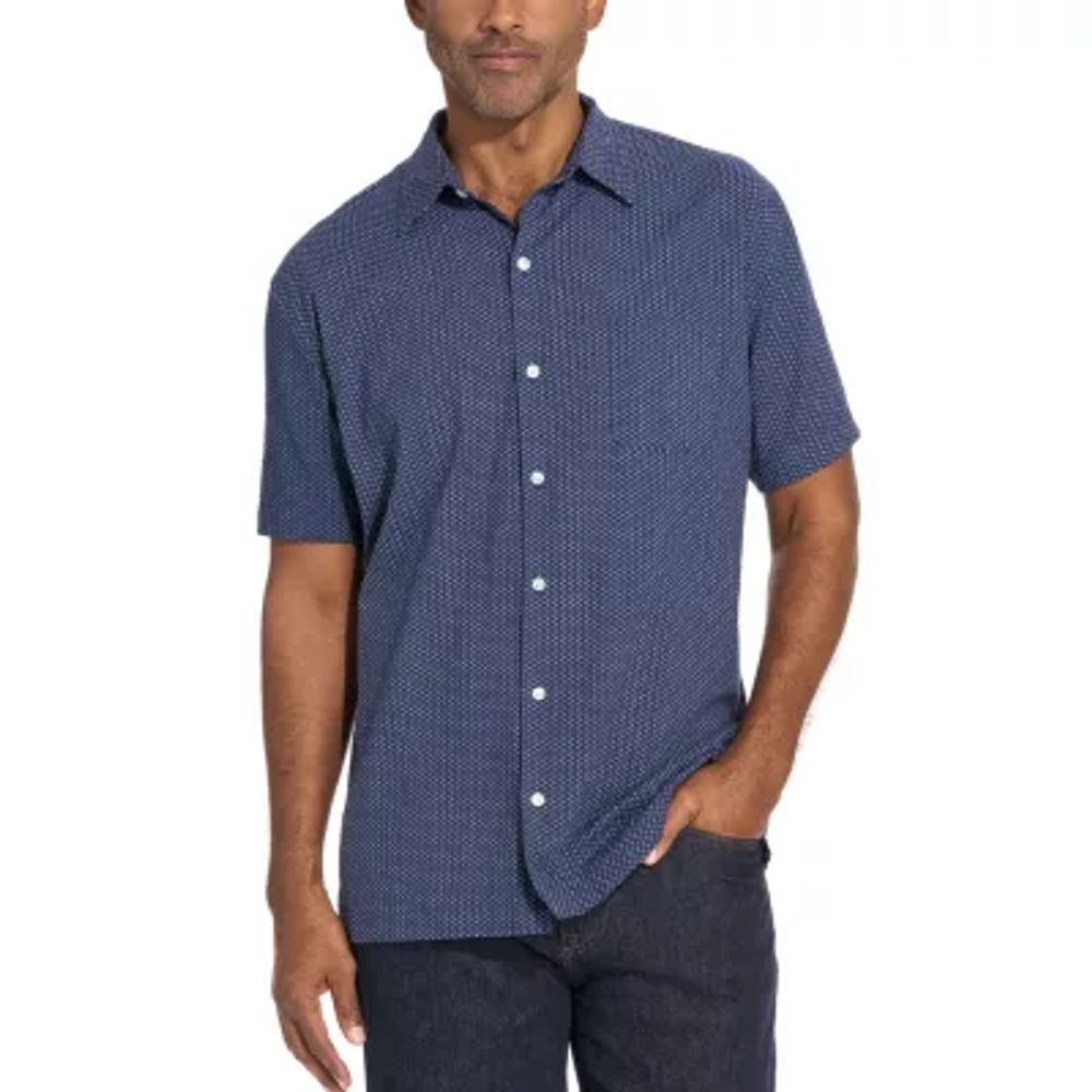 Van Heusen Mens Short Sleeve Camp Shirt | Plaza Las Americas