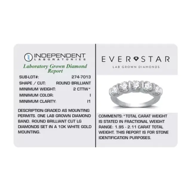 MODERN BRIDE H-I / I1) 2MM CT. T.W. Lab Grown White Diamond