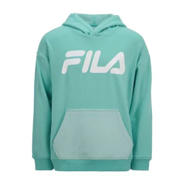 Blue hot sale fila hoodie