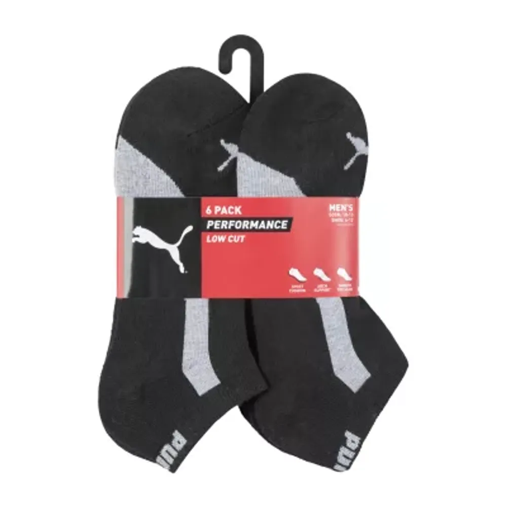 Puma men's 6-pair low cut clearance socks