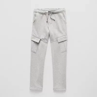 Thereabouts Little & Big Boys Fleece Straight Cargo Pant at