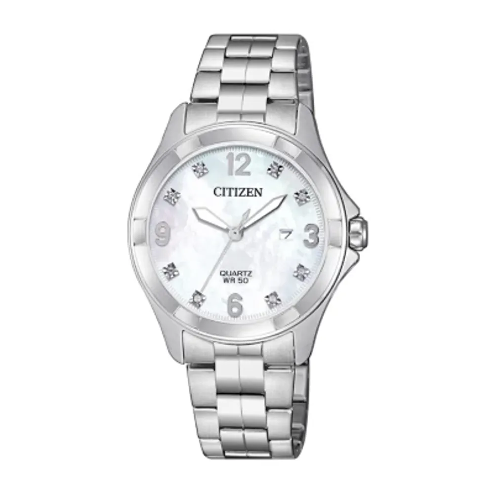 Citizen women's quartz stainless steel clearance watch