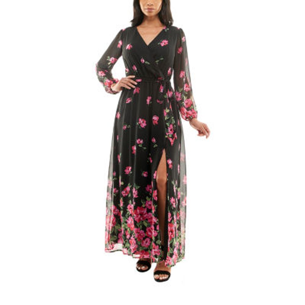 Premier Amour Long Sleeve Floral Maxi Dress | Westland Mall