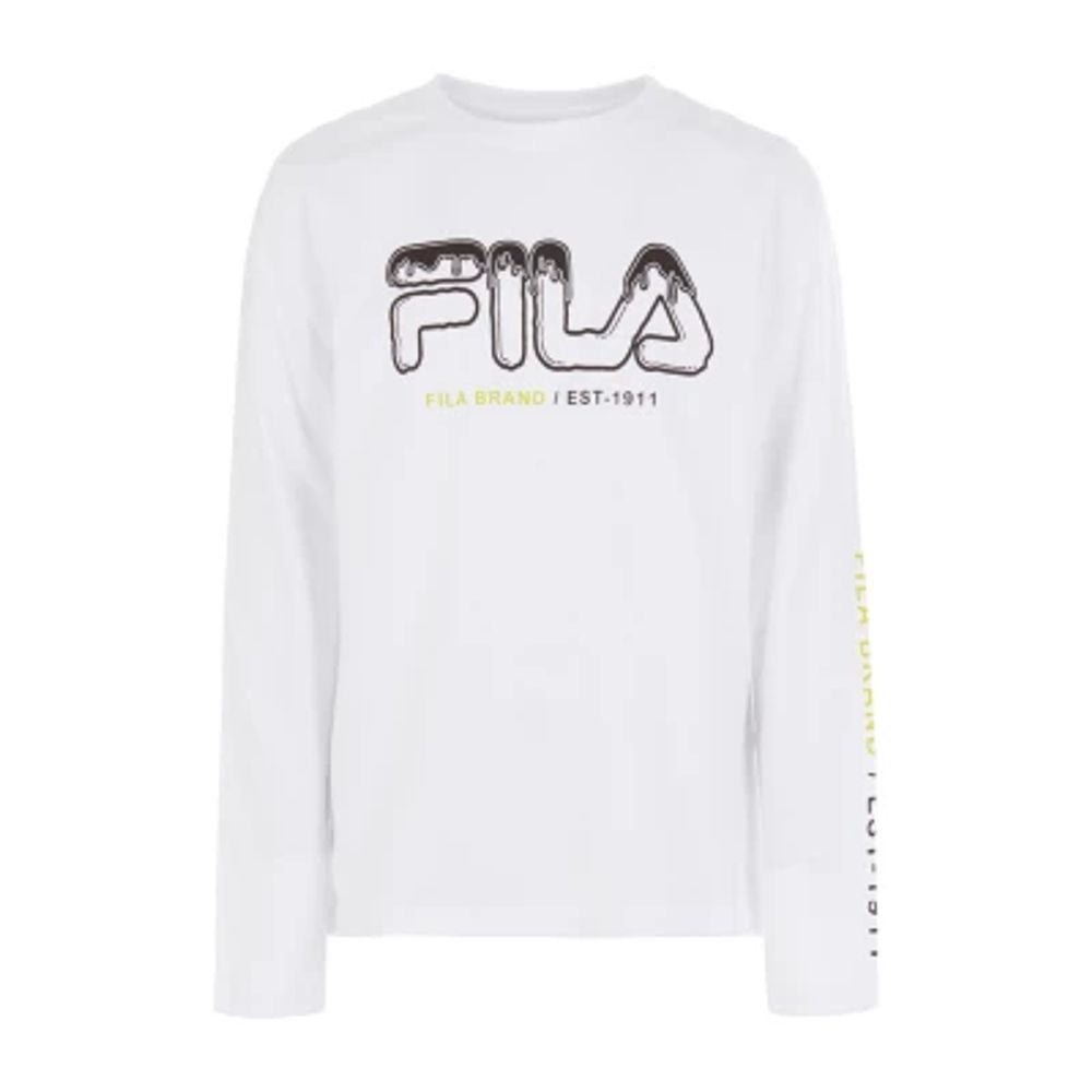 White hotsell fila shirt