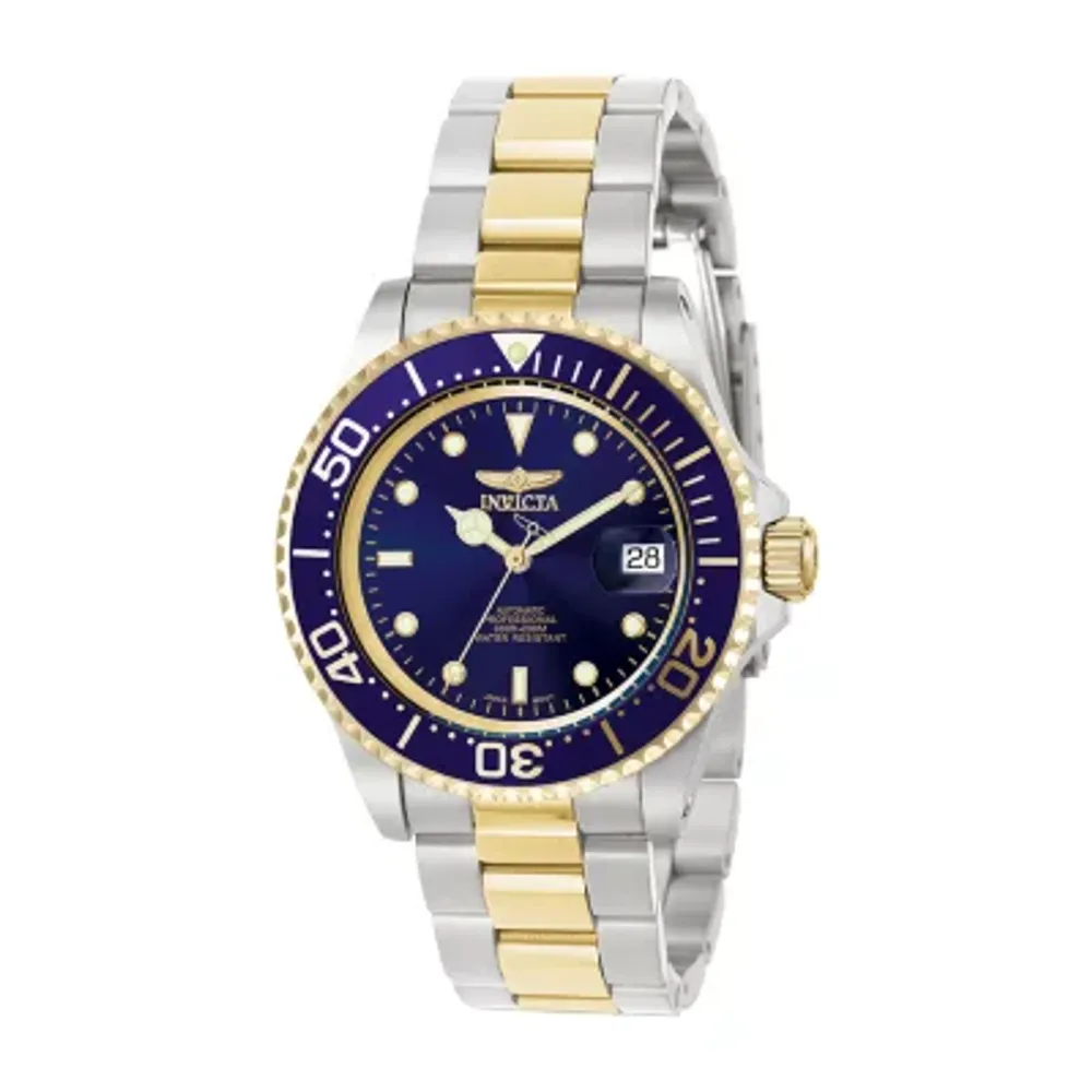 Invicta Pro Diver Mens Automatic Two Tone Stainless Steel Bracelet