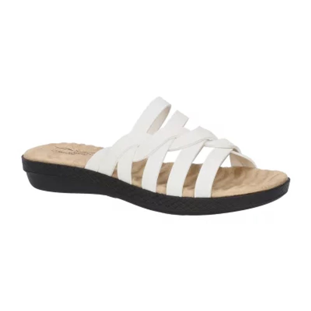 Easy Street Womens Sheri Wedge Sandals Brazos Mall