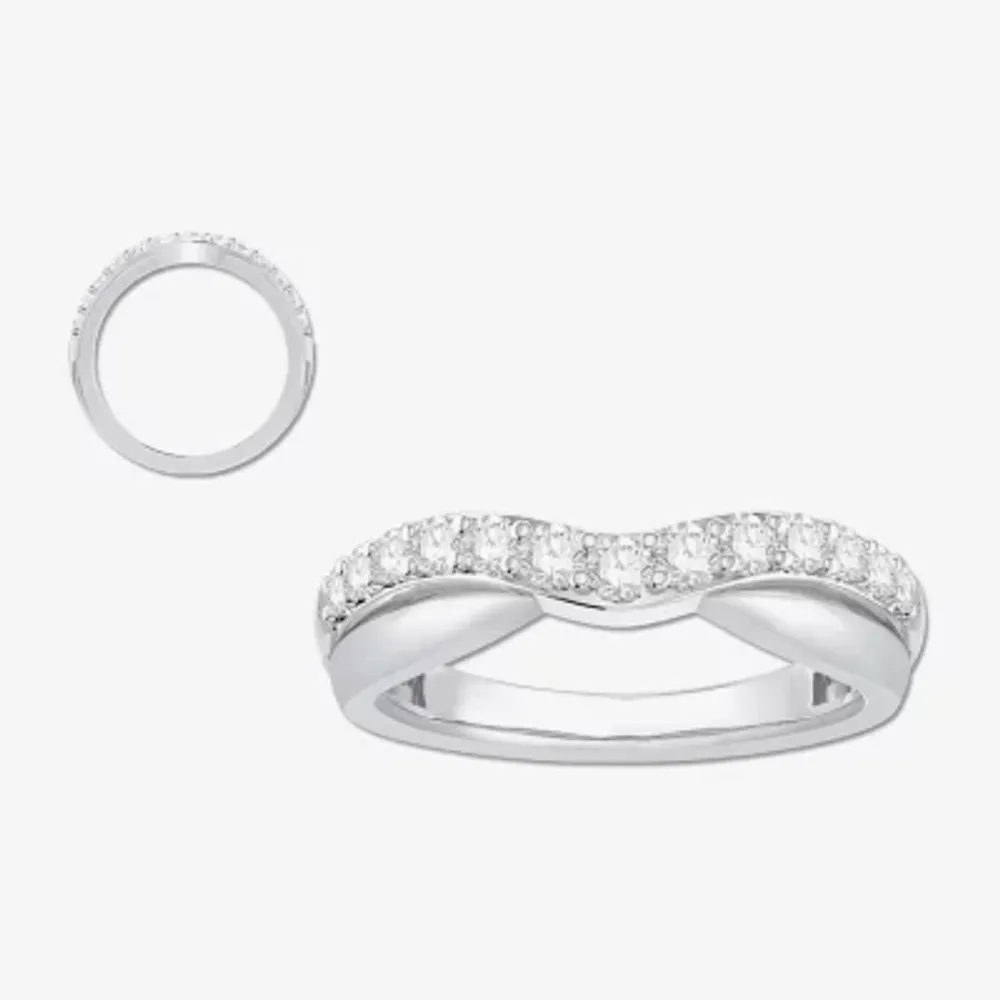 Gold contour wedding on sale band